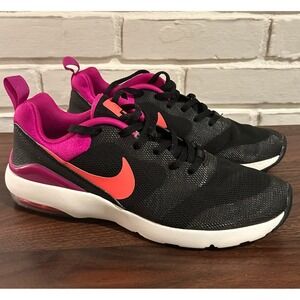 Nike Air Running Shoes Black Pink Womens‎ Size 7.5 Athletic Sneakers 749510-002